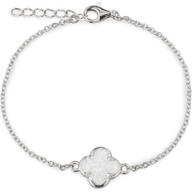 See You BL-016-S Zilveren klaver armband met moedermelk