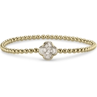 See You BL-015-Y14Z 14k gouden bolletjes armband met moedermelk