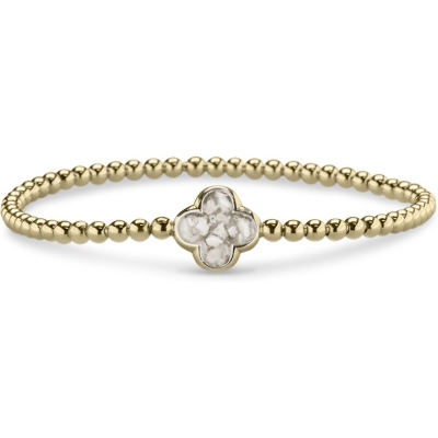 See You BL-015-Y14Z 14k gouden bolletjes armband met moedermelk