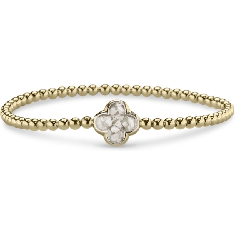 See You BL-015-Y14Z 14k gouden bolletjes armband met moedermelk