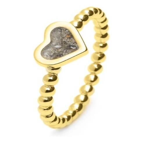 See You RG 001 14k gouden asring hartje met hars
