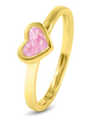 See You RG 011 14k gouden asring hartje met hars