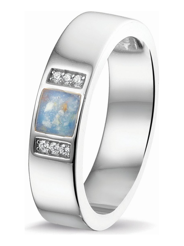 See You RG 037 Zilveren asring zirkonia 5 mm met hars