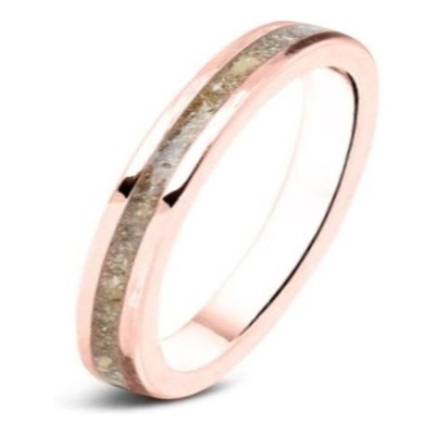 See You RG 046 14k roségouden asring met hars