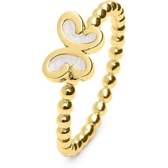 See You RG-003-14Y 14k gouden ring vlinder met moedermelk