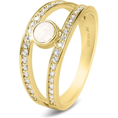 See You RG-014-Y14D 14k gouden ring met diamant en moedermelk