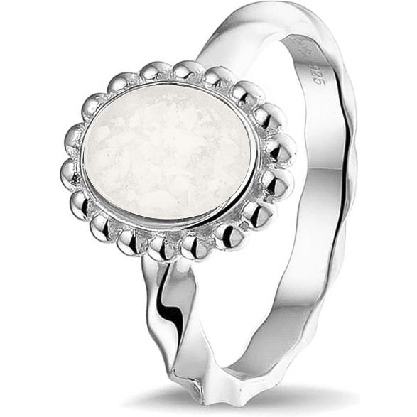 See You RG-032 Zilveren ovaal met moedermelk