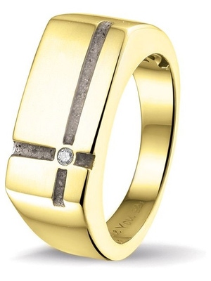 See You RG 039 14k gouden asring met zirkonia en hars