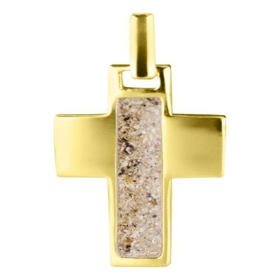 See You RL 010 14k gouden ashanger kruisje met hars