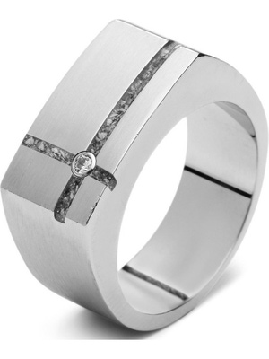 See You RS 011 Stalen asring kruis zirkonia 10 mm met hars