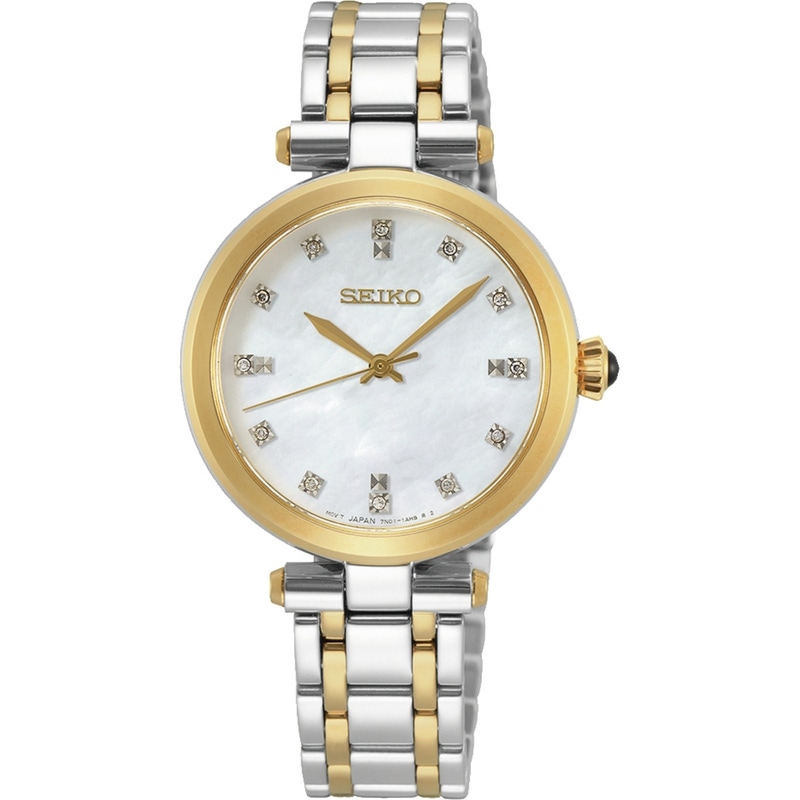 Seiko SRZ532P1 Bicolor horloge 30 mm