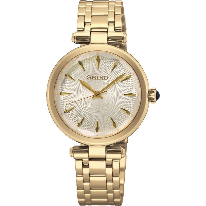 Seiko SRZ554P1 Goudkleurige horloge 30 mm