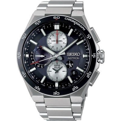 Astron SSH151J1 GPS solar chronograaf titanium 433 mm