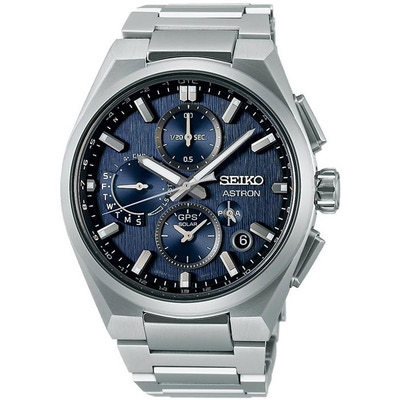 Astron SSH161J1 Solar GPS titanium chronograaf 42 mm