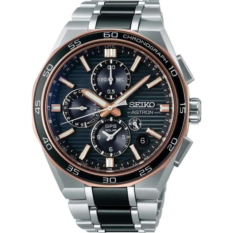 Seiko Astron SSH180J1 Limited duo timer solar horloge