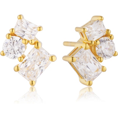 Sif Jakobs SJ-E12306-CZ-YG Ivrea Tre goudkleurige oorknopjes zirkonia