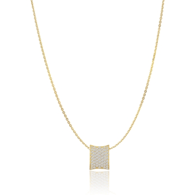 Sif Jakobs SJ-P2391-CZ-YG Felline Concavo goudkleurige ketting zirkonia