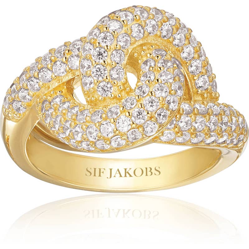 Sif Jakobs SJ-R10752-CZ-YG Imperia goudkleurige ring met zirkonia