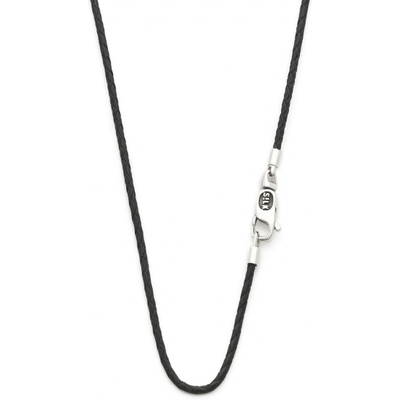 SILK 179BLK Roots leren ketting