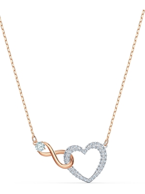 Swarovski 5518865 Infinity ketting met hartje 38 cm