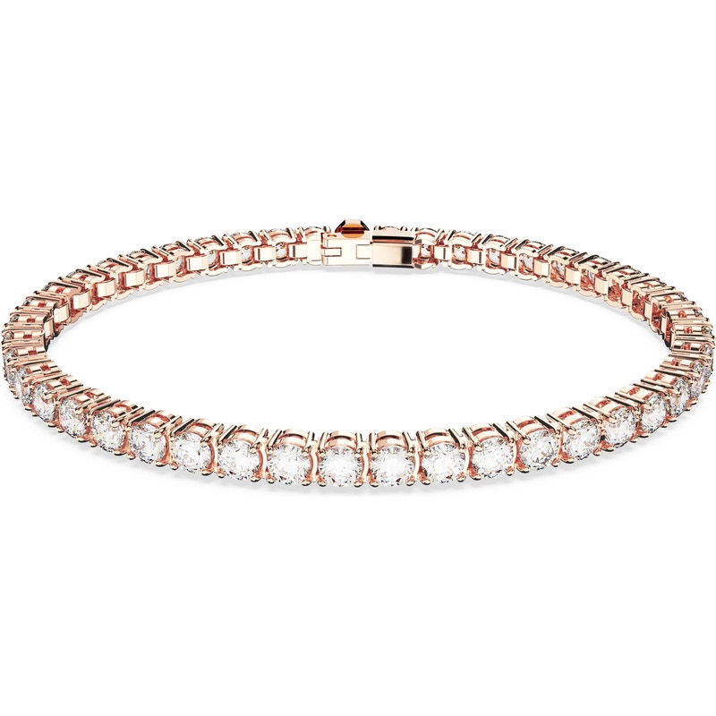 Swarovski Matrix tennisarmband roségoudkleurig