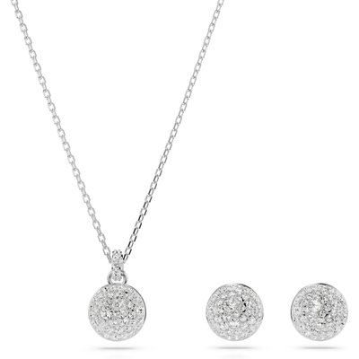 Swarovski 5683445 Meteora sieradenset met ketting en oorknopjes