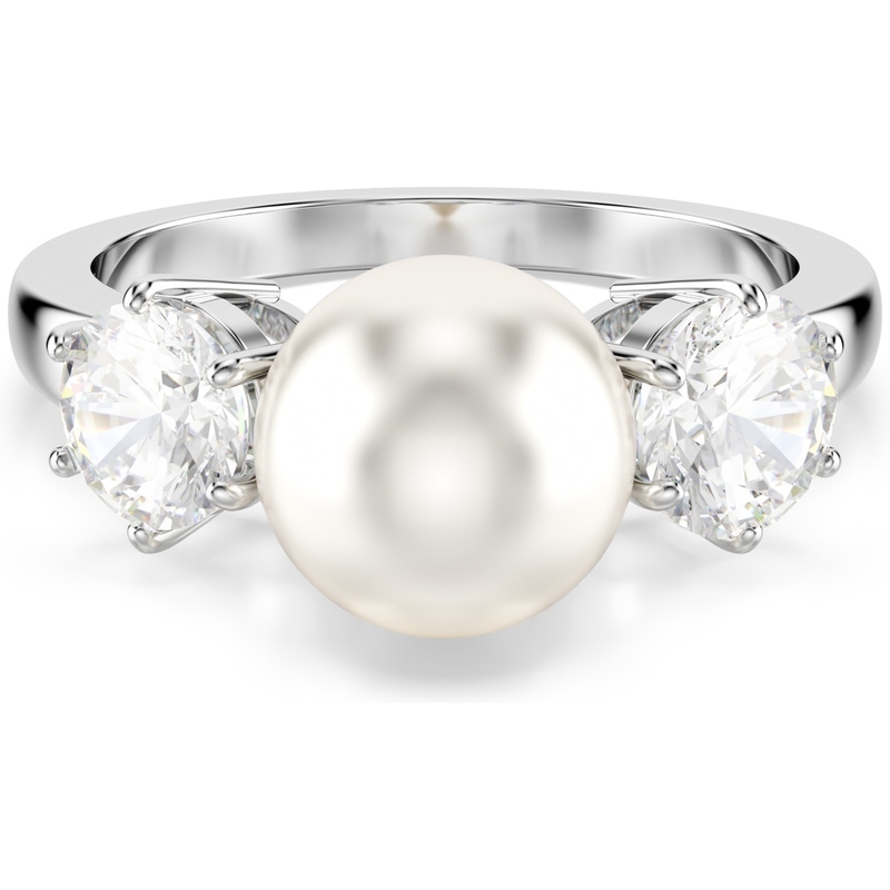 Swarovski Matrix ring met parel en zirkonia