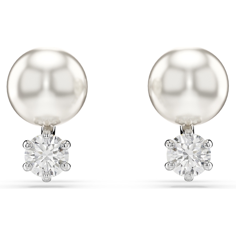 Swarovski 5694225 Matrix oorknopjes met parel en zirkonia 10 mm