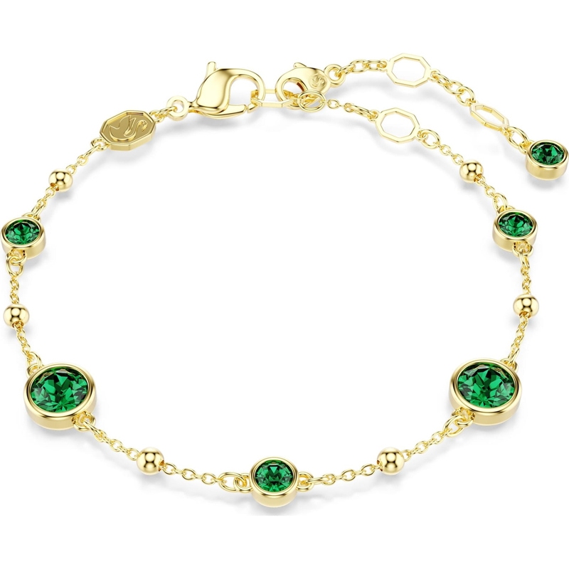 Swarovski 5730676 Imber armband goudkleurig met groene steen