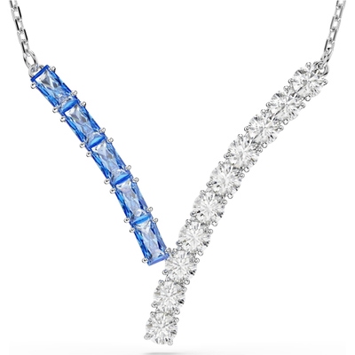 Swarovski 5732265 Matrix ketting met v-hanger blauwe stenen