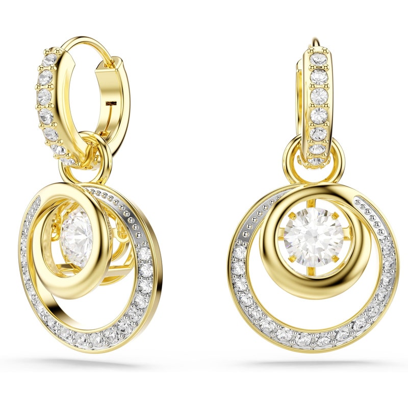 Swarovski 5738249 Hyperbola goudkleurige oorringen hanger