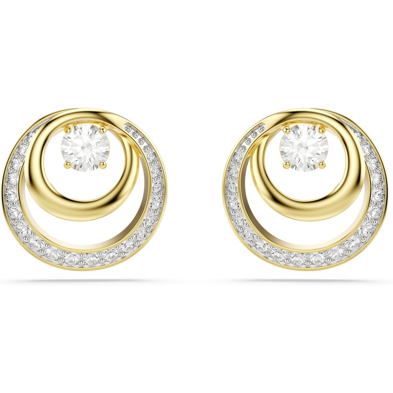 Swarovski 5740407 Hyperbola goudkleurige oorknopjes