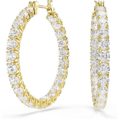 Swarovski 5750620 Matrix goudkleurige oorringen 33 mm