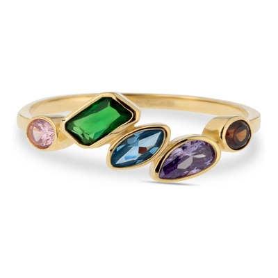 Swing Jewels RDC01-4370-02 Happiness 14k gouden ring met zirkonia