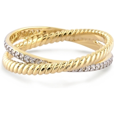 Swing Jewels RDC46-5844 14k bicolor gouden ring met zirkonia