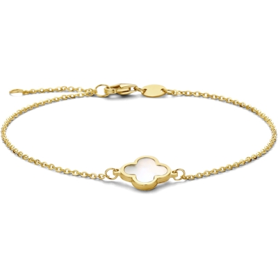 Swing Jewels SWCB10206-Y14 Happiness 14k gouden armband klaver