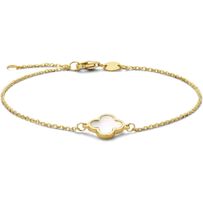 Swing Jewels SWCB10206-Y14 Happiness 14k gouden armband klaver