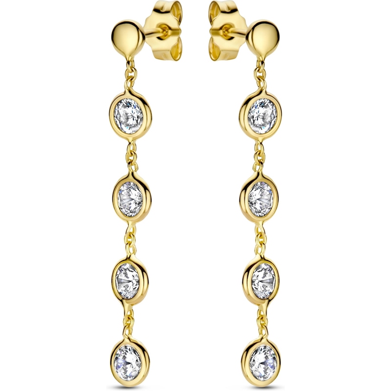 Swing Jewels SWCE10260-Y14 14k gouden oorhangers met zirkonia