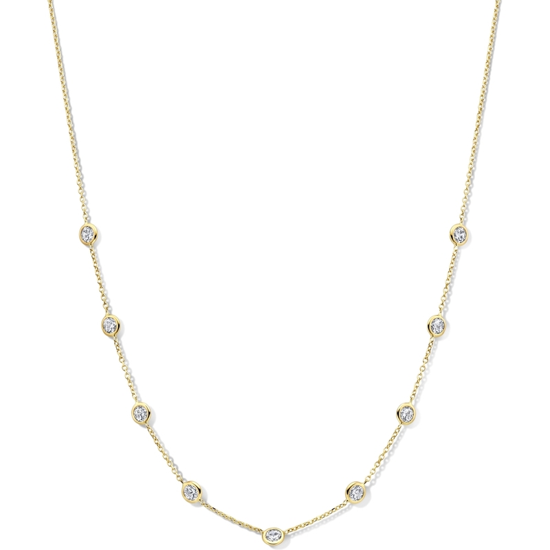 Swing Jewels SWCN10260-Y14 Shine 14k gouden collier met zirkonia