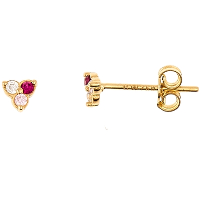 Swing Jewels SWEE10043-Y67 Happiness 14k gouden oorknopjes met zirkonia