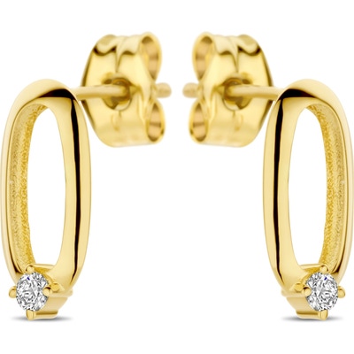 Swing Jewels SWGDE0024-Y 14k gouden oorknopjes met 0,05 ct diamant