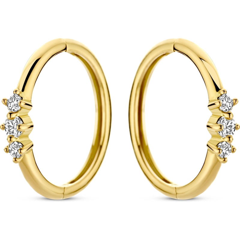 Swing Jewels SWGDE0043-Y 14k gouden oorringen met diamant