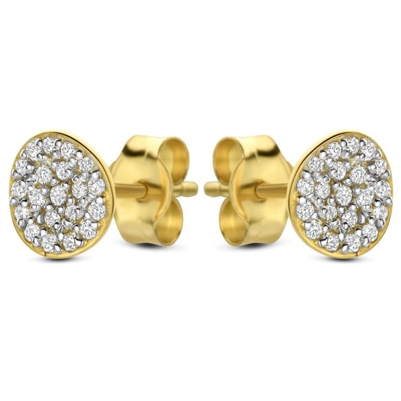 Swing Jewels SWGDE0053-Y 14k gouden oorknopjes met 0,206 ct diamant
