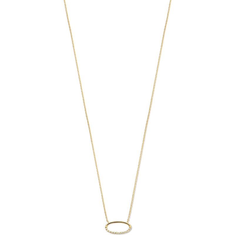 Swing Jewels SWGDN0001-Y 14k gouden ketting met 0,06 ct diamant hanger