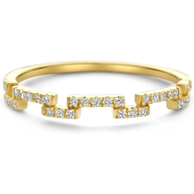 Swing Jewels SWGDR0017-Y 14k gouden ring met 0,155 ct diamant