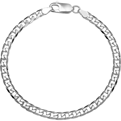 Treasure Collection TC-881431 Zilveren gourmet heren armband 4 mm