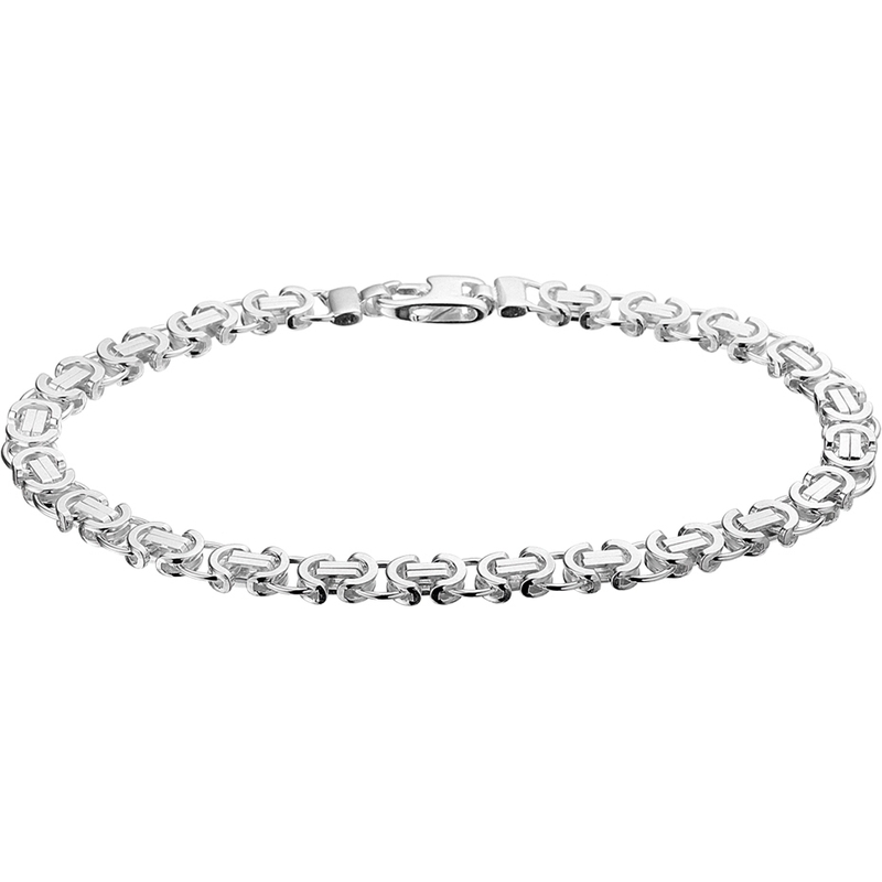 Treasure Collection TC-23284 Zilveren herenarmband met koningsschakel 5,5 mm