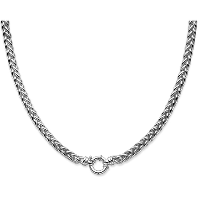 TC-43458 Zilveren schakelketting vossestaart 6,5 mm