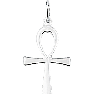 884699 Zilveren hanger met ankh kruisje