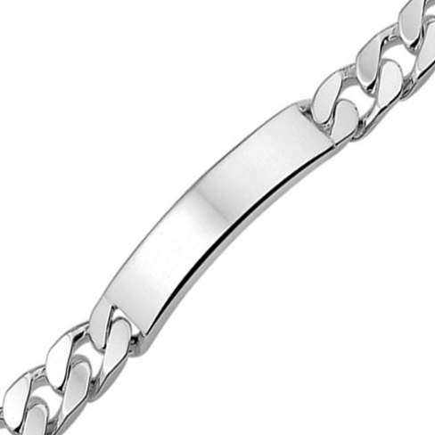 885259 Zilveren graveerarmband gourmet 10 mm